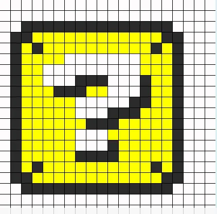 3D perleplader – Spørgsmålstegnsblok fra Mario Bros