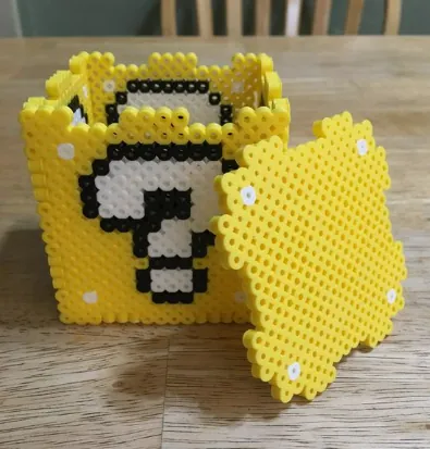 3D perleplader – Spørgsmålstegnsblok fra Mario Bros