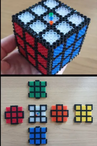 3D perleplader – 3D Rubiks terning