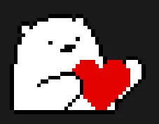 Valentinsdag perleplade – Isbjørn med hjerte – We Bare Bears