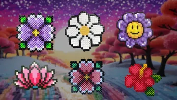 Blomster perleplade