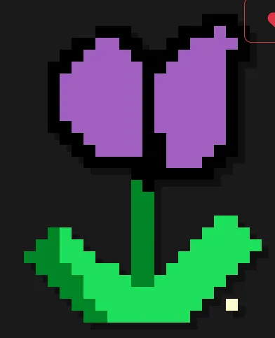 Blomster perleplade – Lilla tulipan