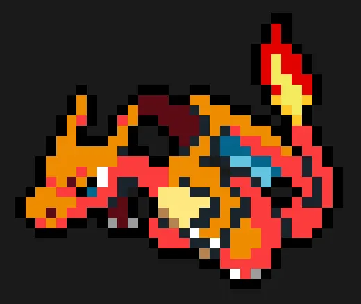Charizard perleplade – Vred ung Charizard