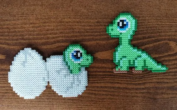 Dinosaur perleplade – inspiration 2