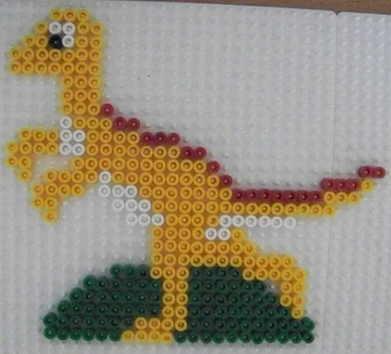 Dinosaur perleplade – inspiration 3