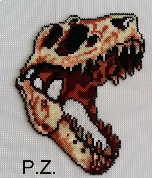 Dinosaur perleplade – inspiration 4