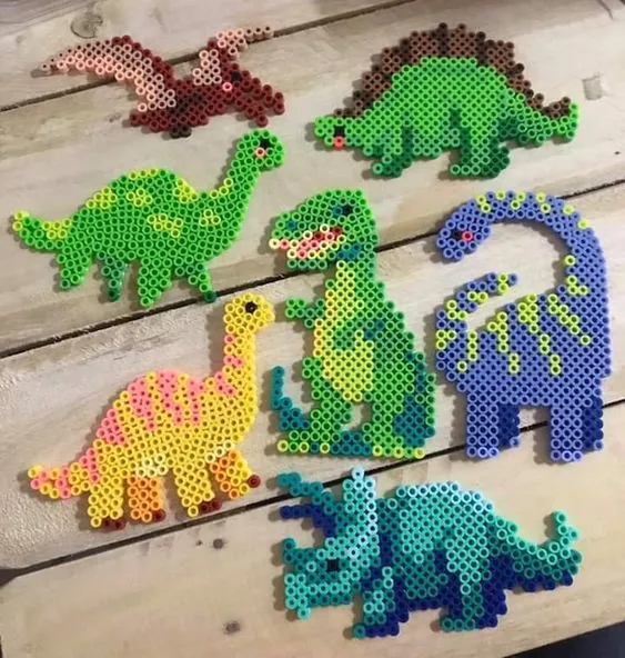 Dinosaur perleplade – inspiration 11