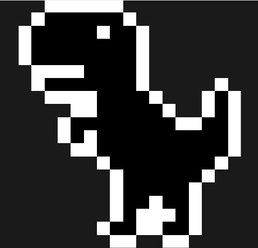 Dinosaur perleplade – Google-dinosauren