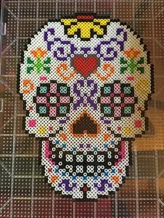 Dødningehoved perleplade – inspiration 9