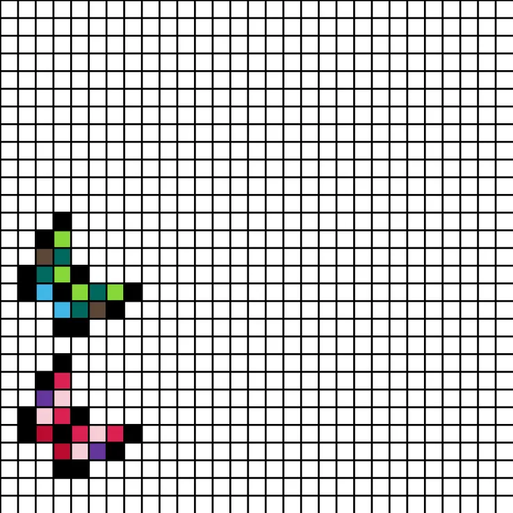 Sommerfugl perleplade – Par af geometriske sommerfugle