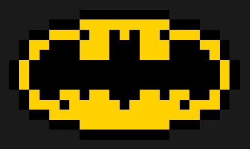 Flagermus perleplade – Batman-logo
