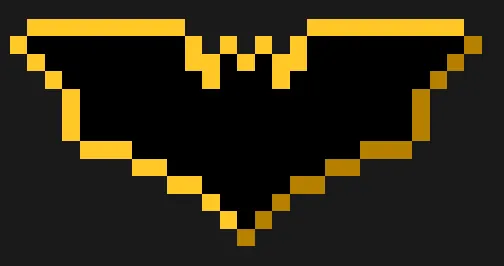 Flagermus perleplade – Batman-flagermussilhuet