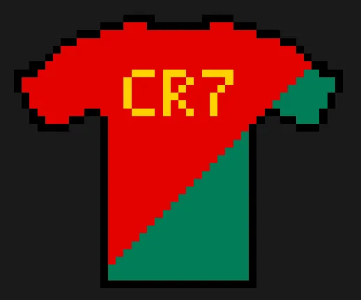 Fodbold perleplade – CR7-trøje
