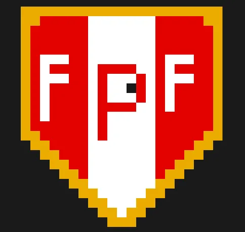 Fodbold perleplade – Perus fodboldforbunds logo