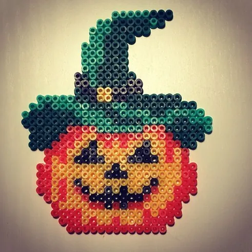 Halloween perleplade – inspiration 2