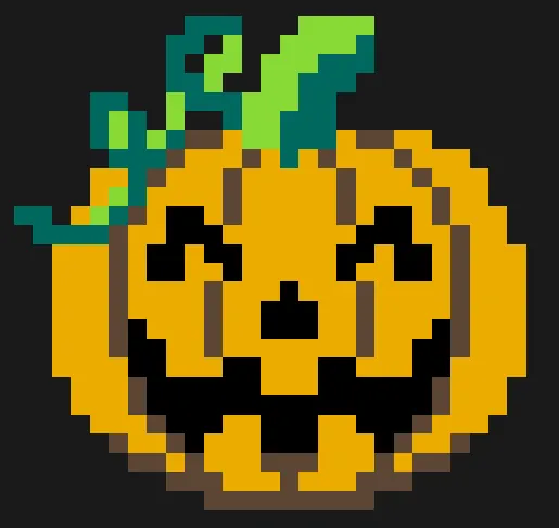 Halloween perleplade – Græskar