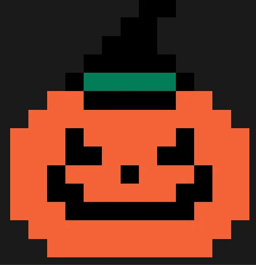 Halloween perleplade – Græskar 2
