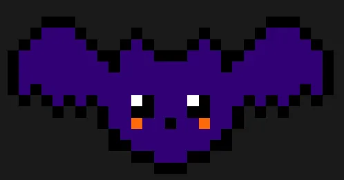 Halloween perleplade – Flagermus