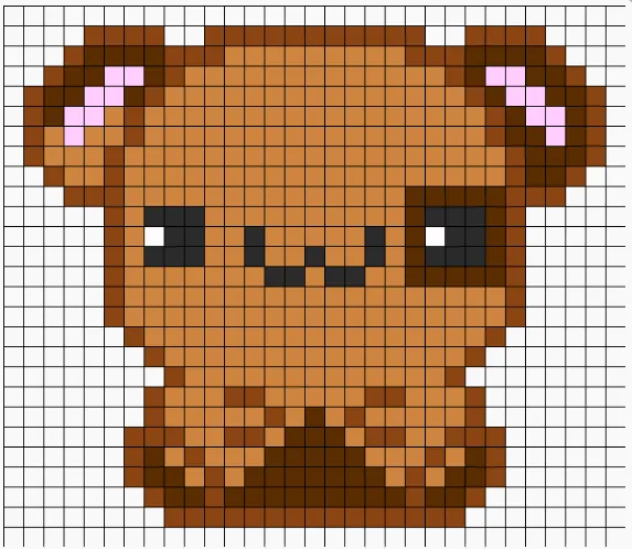 Hamster perleplade – Kawaii-hamster