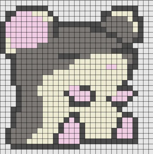 Hamster perleplade – Tyk hamster