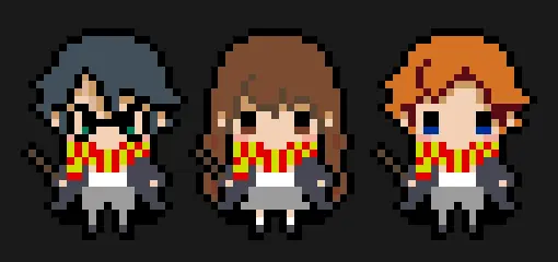 Harry Potter perleplade – Harry, Hermione og Ron