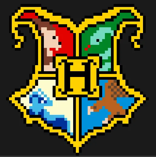 Harry Potter perleplade – Hogwarts' våbenskjold