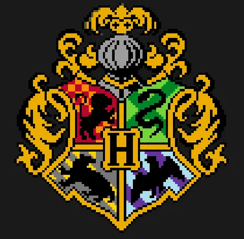 Harry Potter perleplade – Hogwarts' våbenskjold 2