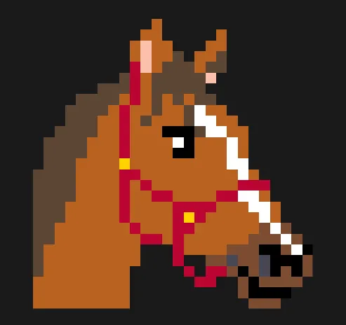 Hest perleplade – Hest i profil