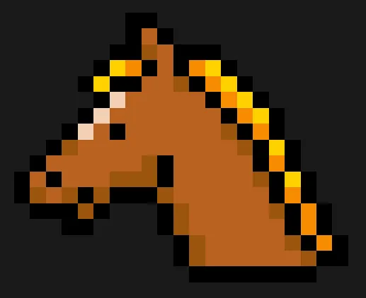 Hest perleplade – En hest