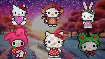 Hello Kitty perleplade
