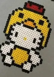 Hello Kitty perleplade – Hello Kitty som kylling