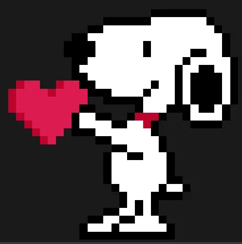 Hjerte perleplade – Snoopy giver et hjerte – Radiserne