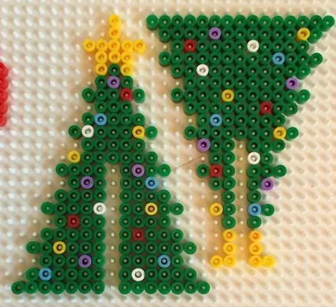 Jul perleplade – Juletræ i 3D