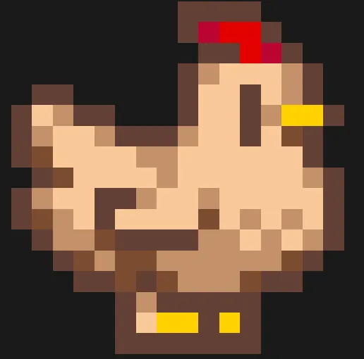 Kylling perleplade – Pixel-kylling