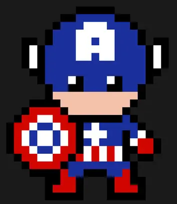 Marvel perleplade – Captain America