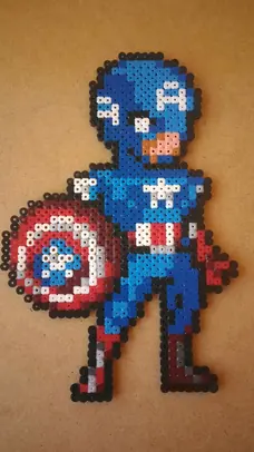 Marvel perleplade – Captain Americas skjold