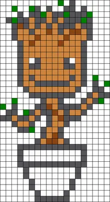 Marvel perleplade – Groot