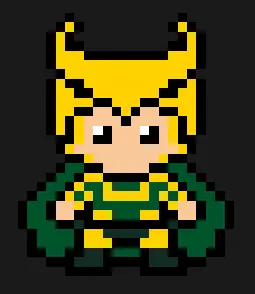 Marvel perleplade – Loki