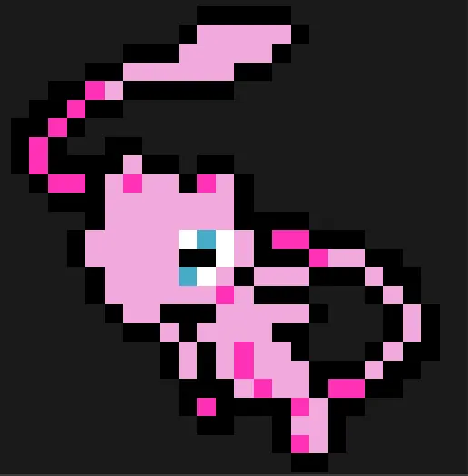 Mew perleplade – Lyserød Mew med lang hale