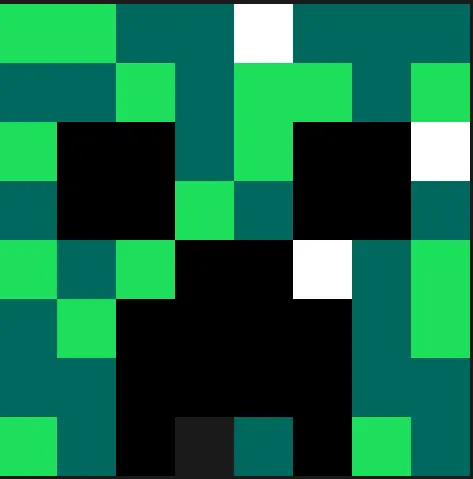 Minecraft perleplade – Creeper