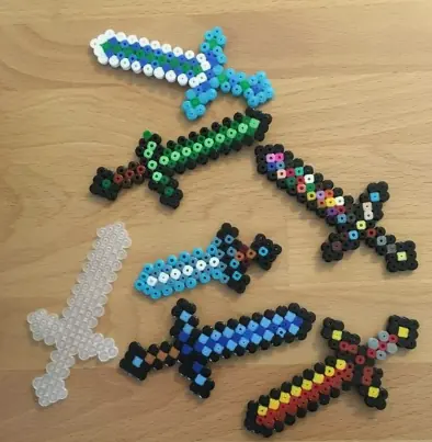 Minecraft perleplade – Sværd