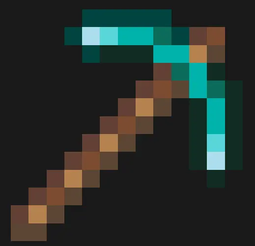 Minecraft perleplade – Diamanthakke
