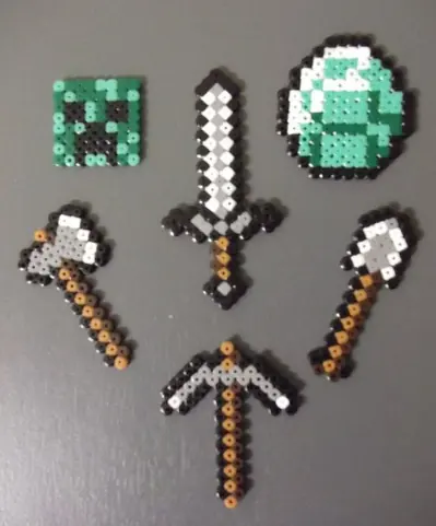 Minecraft perleplade – Diamanthakke