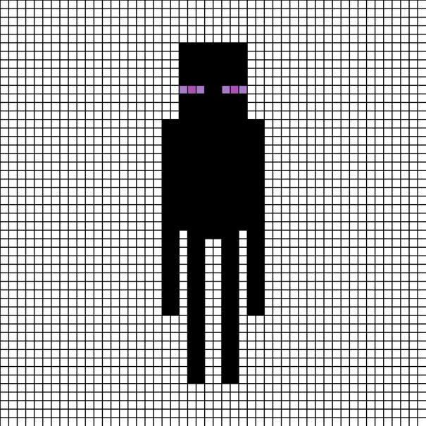 Minecraft perleplade – Enderman