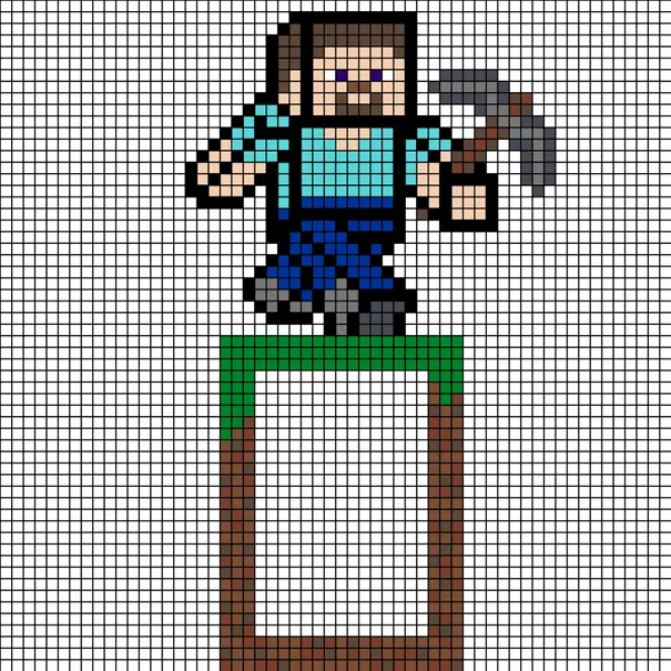 Minecraft perleplade – Minecraft-ramme til lyskontakten