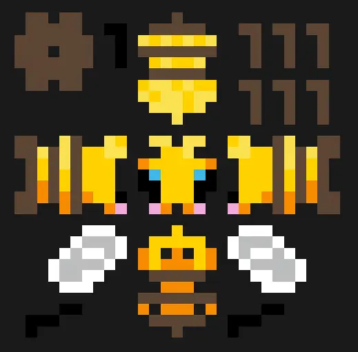 Minecraft perleplade – Bi