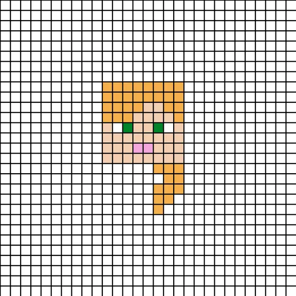 Minecraft perleplade – Alex