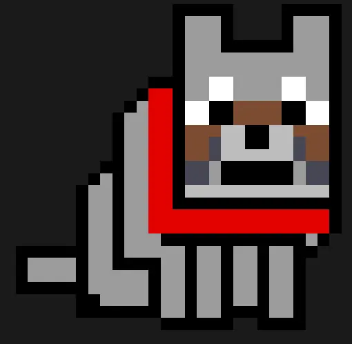 Minecraft perleplade – Ulv