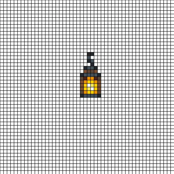 Minecraft perleplade – Lanterne