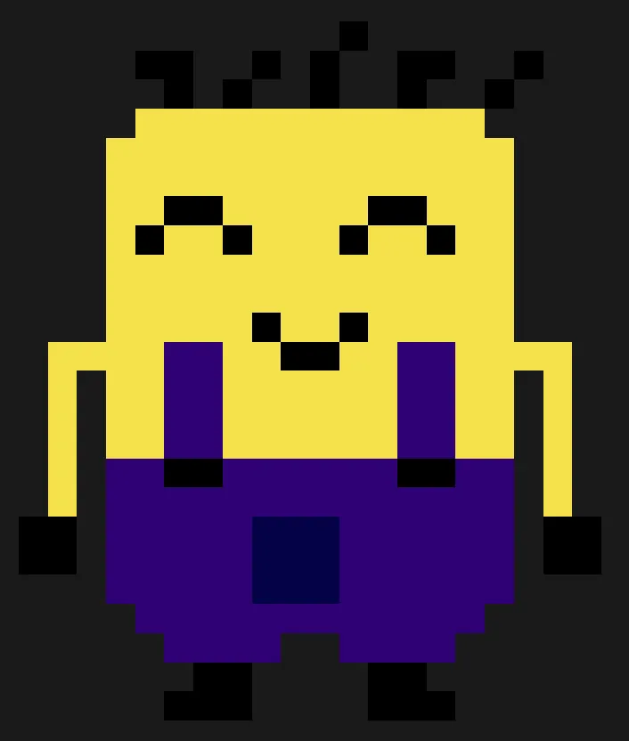 Minion perleplade – Smilende minion